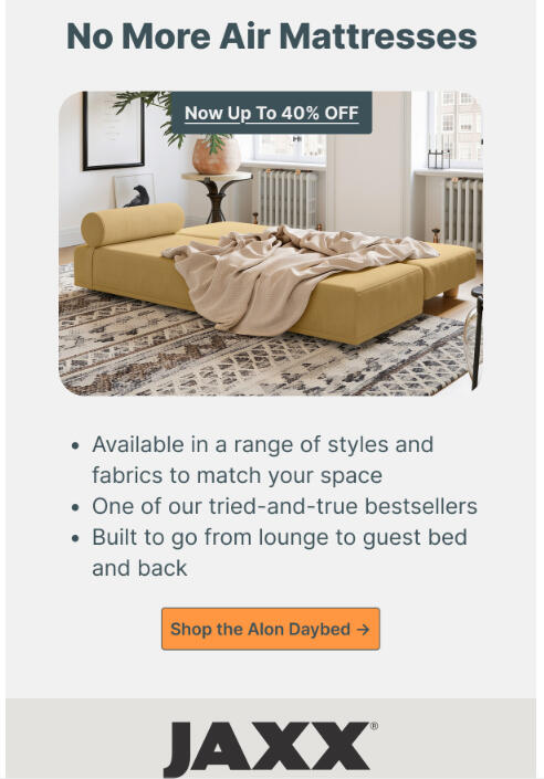 Jaxx Email Campaign